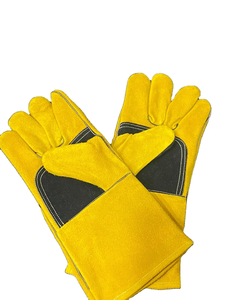 Gants de sécurité en cuir de vache fendu de qualité supérieure anti-dérapant résistant à la chaleur ignifuge anti-coupure anti-impact pour les travaux de soudage MIG Tig - Product Image 5