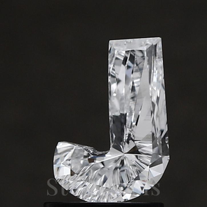 IGI pour GIA certifié 6-7mm laboratoire synthétique cultivé Alphabet diamant lettre J en DEF VVS VS1 HPHT CVD en vrac pour bijoutier - Product Image 1