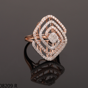 แหวนเพชรสำหรับห้องแลปดอกไม้ขนาด14K/18K ประดับด้วยกุหลาบทอง1.5กะรัตสำหรับปาร์ตี้ยอดนิยมได้รับการรับรอง - Product Image 2