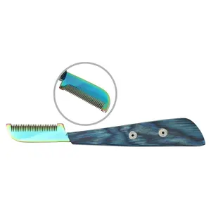 Top Manufacturer Pissco For Pet Grooming Wooden Knife | Dog Grooming Shaving Knife Pet | Pet Stripping Knives Nice Workmanship