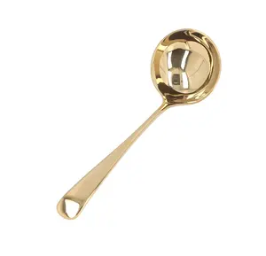 Utensils Brass Cooking Soup Ladle Handle Hooked Size Serving Sauce Ladle for medium size hot sale product