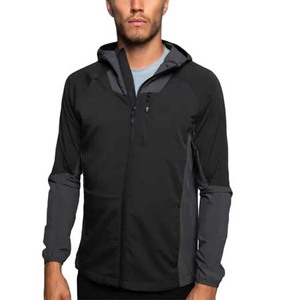 Vestes coupe-vent à capuche pour hommes personnalisées OEM, imperméables, en toile légère, respirantes, style streetwear - Product Image 3