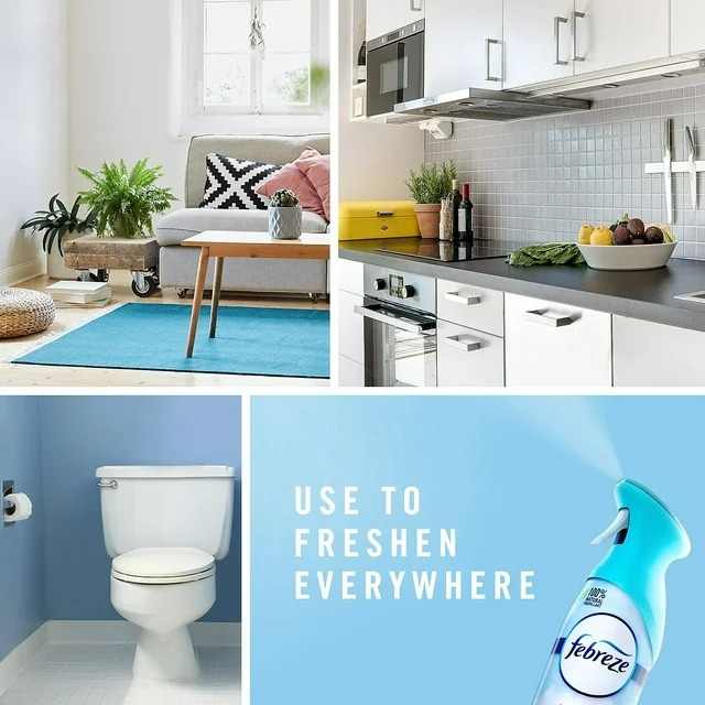 Febreze Odor-Fighting Air Freshener, Linen & Sky, 8.8 Oz, 2 Count
