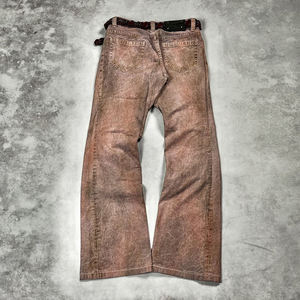 Pantalones Vaqueros Holgados de Mezclilla para Hombre, Estilo Hip-Hop, con Bolsillos Rotos, Parches y Lavado Desgastado - Product Image 4