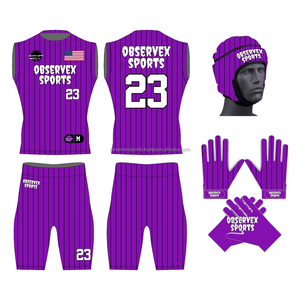 Uniforme de Flag Football con Diseño de Franjas, Ajuste Compresivo 7V7, Personalizable, Transpirable, de Secado Rápido y Antibacteriano - Product Image 3