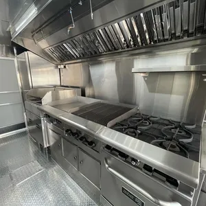 Camión de Comida Rápida Móvil Estándar Totalmente Equipado y Accesorios de Cocina Usados en Venta a Precio Económico - Product Image 4
