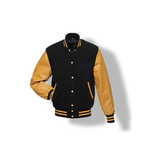 Custom Embroidery Patches Varsity Jacket for Men Wool Sleeves Premium Quality High Street Style for Winter - Product Image 1