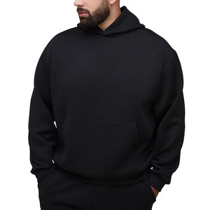 Sweat à capuche uni personnalisé en coton 100% tissé, écologique, à séchage rapide, vente en gros, vêtements d'hiver pour hommes de haute qualité - Product Image 4