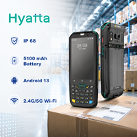 PDA industriel IP68 Android 13 robuste avec NFC et lecteur de codes-barres, terminal portable pour la gestion des stocks et la logistique
