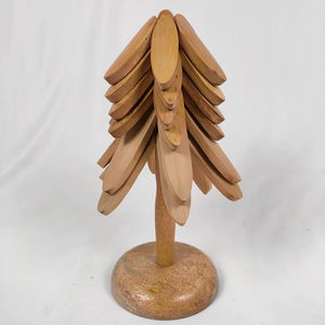 CRAFTING CRAFTS - Salvamanteles de Madera Ecológicos y Modernos con Forma de Árbol, Posavasos para Platos Calientes, Juego de Manteles Individuales de Haya y Nogal - Product Image 1