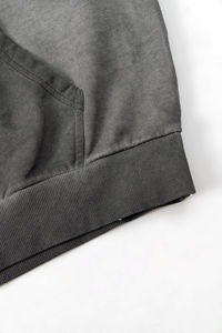 Automne Vintage hommes 100% coton pull à capuche éponge française avec lavage à l'acide et impression numérique col à capuche de haute qualité - Product Image 3