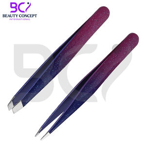 Pinzas para cejas con punta inclinada y puntiaguda de calidad Highland de Color de doble forma, uso en salón para cuidado Personal, pinzas para cejas - Product Image 3