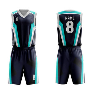Nouvelle meilleure qualité ensemble de maillots de basket-ball personnalisé nom de l'équipe numéro maillot de sport basket-ball uniforme court - Product Image 5