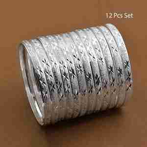 Bracelets en argent plaqué en gros, bracelets tendance, bracelets en laiton argenté, bracelets en argent personnalisés, bracelets traditionnels en argent plaqué - Product Image 1