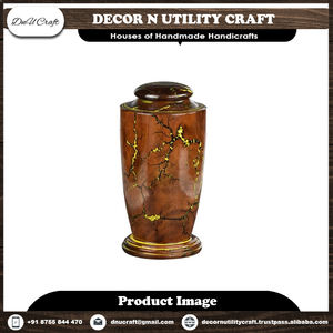 Venta al por mayor de urna de cremación de palisandro hecha a mano personalizada para cenizas de mascotas humanas, contenedor decorativo grabado para uso doméstico antiguo - Product Image 5