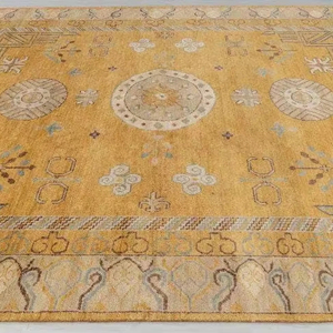 พรมผ้าฝ้ายแบบแอบสแตรกถักมือสไตล์เปอร์เซียขนแกะสนิมสำหรับประตูห้องนั่งเล่นชุดขนาดพื้นสวดมนต์สำหรับบ้าน - Product Image 3