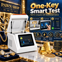 Appareil de test de l'or XRF pour l'authentification des bijoux en agence de change, équipement de vérification de la pureté des métaux précieux avec analyse instantanée