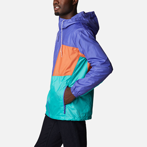 Chaqueta cortavientos de nailon personalizada OEM con cremallera, impermeable, ligera, para hombre, para correr al aire libre, chaqueta impermeable con capucha de nailon - Product Image 2