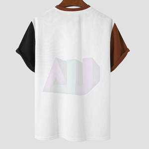 เสื้อยืดผ้าฝ้ายถักนิตติ้งสำหรับผู้ชายใส่สบายนุ่ม100% คอตตอนแขนสั้นระบายอากาศได้ดีเป็นมิตรกับสิ่งแวดล้อมสำหรับสวมใส่ในชีวิตประจำวัน - Product Image 2