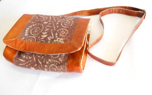 Bolso de mano elegante para mujer, hermoso bolso de hombro Dhurries de algodón tejido a mano con forro para compras y viajes - Product Image 2