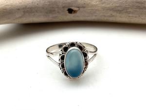 แหวนพลอยโมราเงินสเตอร์ลิง925เครื่องประดับทำด้วยมือเงินสไตล์ Boho สำหรับผู้หญิงของขวัญแต่งงานสำหรับภรรยา - Product Image 2