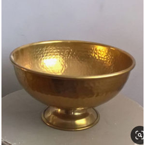 Décoration de table de mariage et d'événements au design classique plat de service au chocolat bol à chocolat poli doré en métal de première qualité - Product Image 2