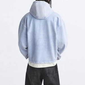 เสื้อฮู้ดซิป ¼  ผ้าสัมผัสนุ่ม สวมใส่สบาย ทรงหลวม สำหรับใส่ในชีวิตประจำวัน เสื้อฮู้ดซิป ¼ - Product Image 3