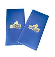 Protège-menu double pliage personnalisé haut de gamme pour A5/A4/A3 en cuir PU durable, supports de restaurant avec logo nickelé et feuilles PVC transparentes