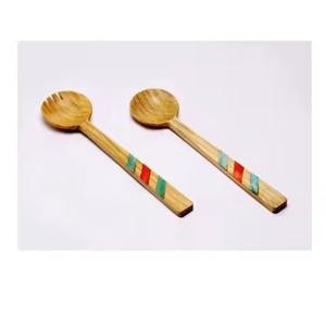 Ensemble d'ustensiles de cuisine faits à la main, écologiques, en métal et en bois, compatibles lave-vaisselle, couleur personnalisée - Product Image 4