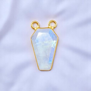 สินค้ามาใหม่ ตัวเชื่อมต่อเครื่องประดับรูปโลงศพเงินแท้ ประดับคริสตัลและเพชรเทียม แบบสองห่วง สามารถปรับแต่งสีและขนาดได้ จำนวนจำกัด - Product Image 1