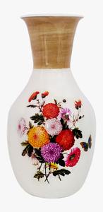 Vase à fleurs cadeau souvenir en motif de conception florale Pot de fleur en métal de qualité supérieure facile à transporter poids léger - Product Image 2