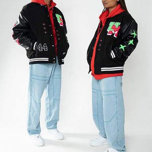 แจ็กเก็ตสไตล์คลาสสิกย้อนยุคสำหรับนักศึกษาเสื้อนอกบุด้วยการปักลาย - Product Image 5