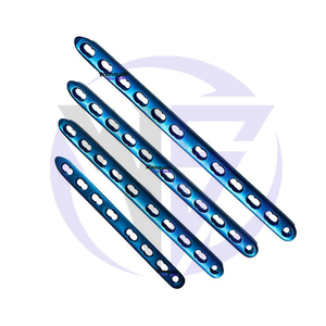 Placa de Bloqueo de Titanio Azul de 3.5mm, Implante Quirúrgico Ortopédico Veterinario para Perros, Reparación de Fracturas Óseas - Product Image 2
