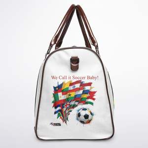 Durable Soccer <b>Spirit</b> Duffel Where Flags Meet <b>the</b> Pitch-Sport Style with Zipper Closure and Polyester Lining - Product Image 2