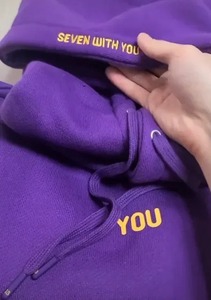 Sudaderas con capucha bordadas personalizadas de primera calidad 2025 sudaderas con capucha elegantes con hombros caídos para mujer 100% Jersey transpirable de algodón - Product Image 3