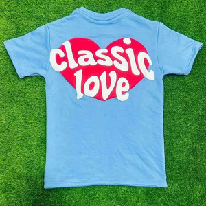 Camiseta con estampado de soplo y logotipo personalizado para hombre, Camiseta 100% de algodón con estampado de alta calidad para hombre - Product Image 2