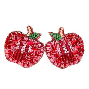 Boucle d'oreille de broderie de fleur perlée élégante de qualité supérieure avec une conception de bijoux mignonne et un appel de style de déclaration de travail manuel de l'Inde - Product Image 2