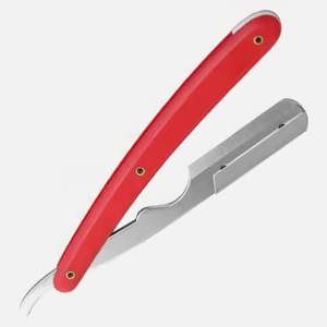 Maquinilla de afeitar recta con mango de plástico de calidad superior profesional, Kit de 10 cuchillas de doble filo, afeitado de garganta cortado, cuerpo de barba desechable - Product Image 2