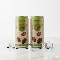 Boisson au café en conserve Cappuccino 250 ml en conserve de haute qualité - Échantillon gratuit
