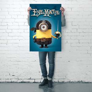 Póster de Minions con Diseño de Arte Moderno, Lienzo con Marco Negro - Product Image 3