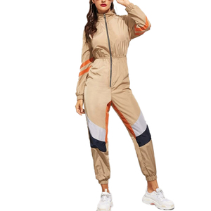 ชุดเซ็ตเสื้อฮู้ดและกางเกงวอร์มโอเวอร์ไซส์สำหรับผู้หญิง สวมใส่สบายในฤดูหนาว ระบายอากาศได้ดี แห้งเร็ว น้ำหนักเบา - Product Image 1