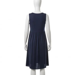 Robes décontractées sans manches en mélange de polyester et de coton tissé, respirantes, coupe trapèze, pour le printemps, l'été, le quotidien, les fêtes, la plage, le bureau, coupe ample - Product Image 4