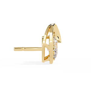 Aniva Jewels 1.32ct Pendientes de tuerca de diamante cultivado en laboratorio EF VVS Calidad 14K Oro sólido Acabado en oro rosa Regalos de aniversario de moda - Product Image 5