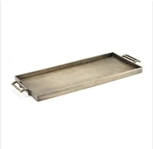 Bandeja de aluminio para servir, Decoración de mesa de boda, vajilla de fiesta, bandeja para servir alimentos secos - Product Image 6