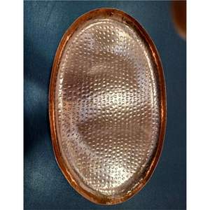 Plateau rectangulaire long en cuivre massif, centre de table décoratif moderne pour table à manger, plateau de vanité minimaliste en métal et présentoir à bijoux - Product Image 4