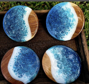 Posavasos de resina modernos, perfectos para mesas de Centro y salas de estar, decoración de mesita de noche, posavasos de resina - Product Image 5