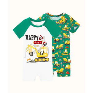 Lot de 2 Combinaisons et Barboteuses d'été à Manches Courtes en Bambou pour Bébé - Product Image 6