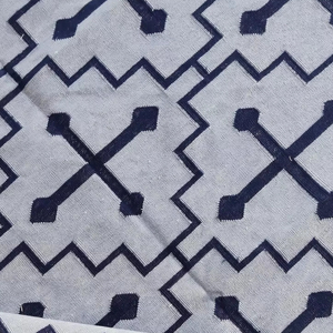 Tapis de laine faits à la main de haute qualité meilleurs ensembles de tapis brodés à tissage plat de vente abstrait pour l'utilisation de porte de salon de prière - Product Image 2