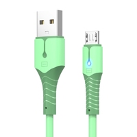 Câble USB vers Micro de 1 mètre, charge rapide 3A, matériau TPE, transfert de données pour smartphone