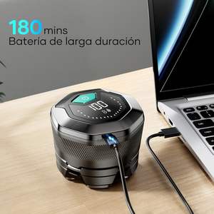 Afeitadora Eléctrica Rotativa de 6 Cuchillas para Hombre, Uso en Seco y Húmedo, Pantalla Digital, USB, para Rostros Calvos, Clasificación IPX7, para RV - Product Image 6